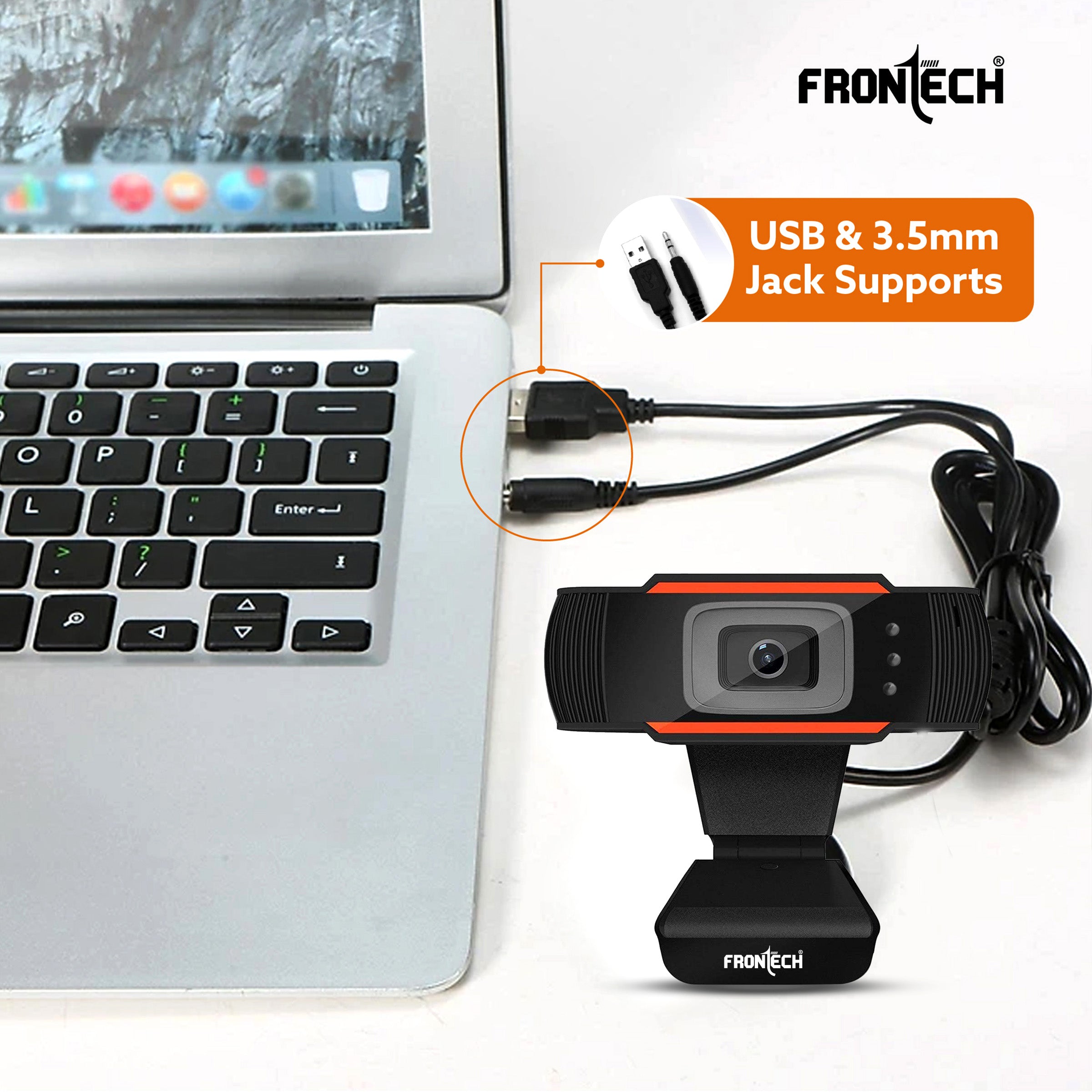 Frontech HD 720p, Driverless DSP Chip, 4X Digital Zoom - Crystal Clear Video Calls CMOS Sensor (2255) Frontech HD 720p, Driverless DSP Chip, 4X Digital Zoom - Crystal Clear Video Calls CMOS Sensor (2255)